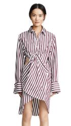 Marques Almeida Draped Cutout Shirt Dress