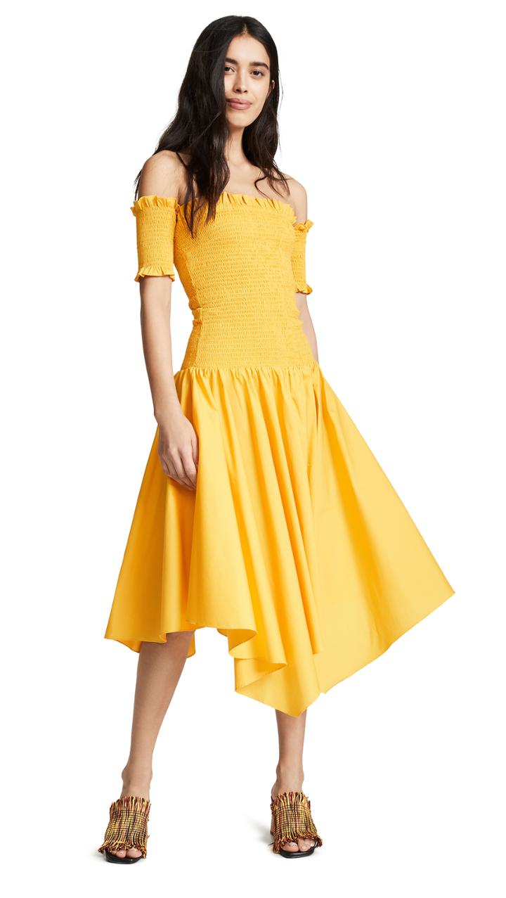 Petersyn Jackie Smocked Off Shoulder Dress