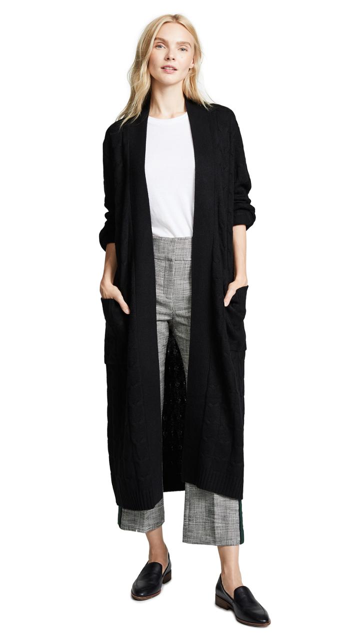 Sablyn Vanessa Long Cashmere Cable Coat