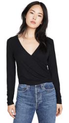 Z Supply The Micro Rib Wrap Top