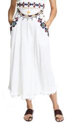 Place Nationale Le Chateau Embroidered Midi Skirt