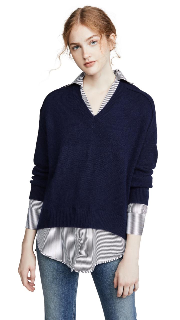 Brochu Walker Layered V Looker Pullover