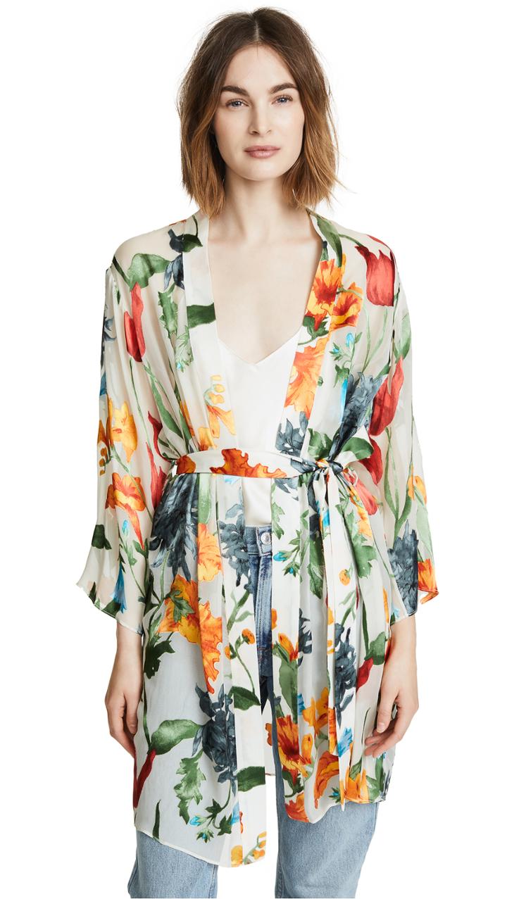 Alice Olivia Maylin Robe With Belt