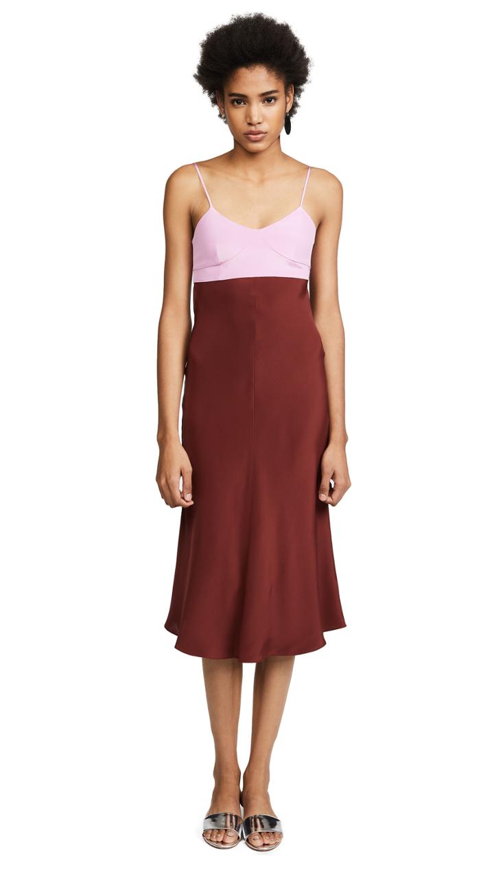 Tibi Bias Lingerie Dress