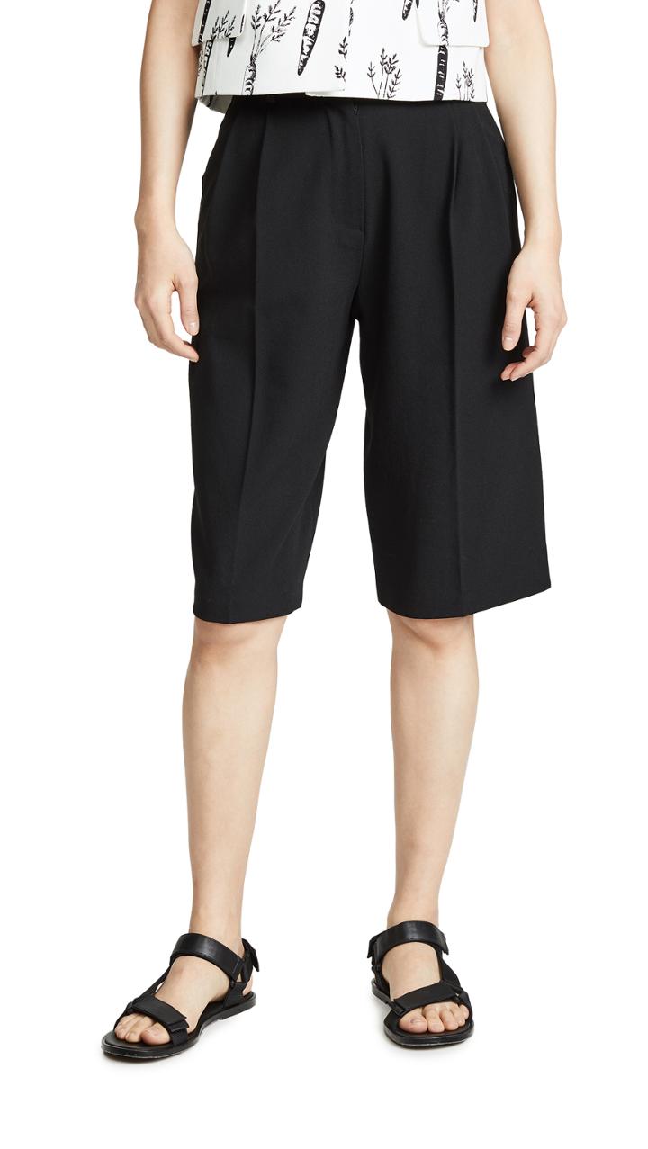 Pushbutton Trouser Shorts