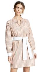 Derek Lam 10 Crosby Crew Neck Belted Dress