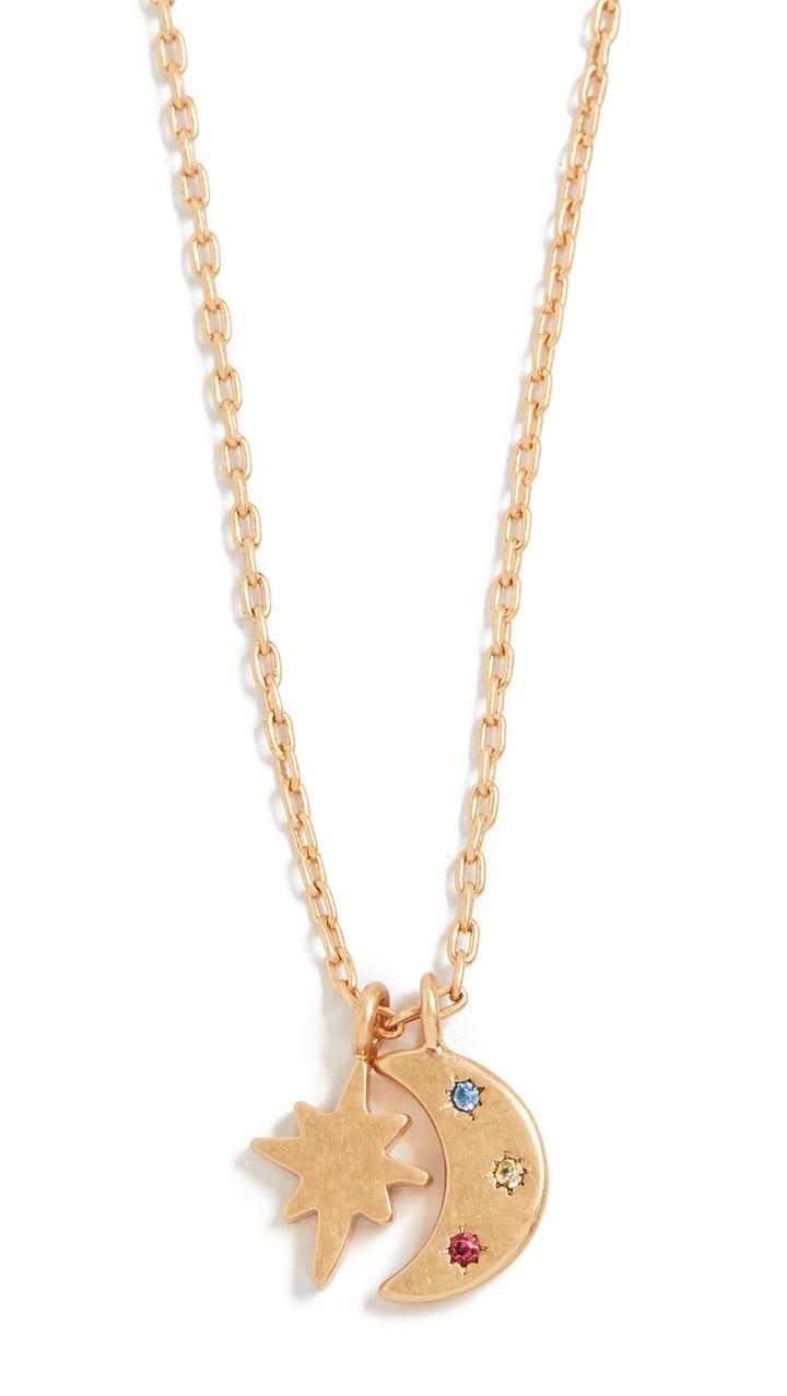 Madewell Delicate Celestial Charm Necklace