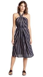 Vince Twist Front Halter Dress