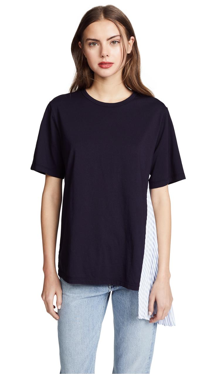 Clu T Shirt With Gingham Ruffles