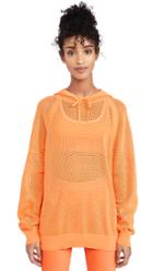Adam Selman Sport Knit Mesh Hoodie