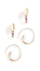 Baublebar Set Of 2 Coral Earrings