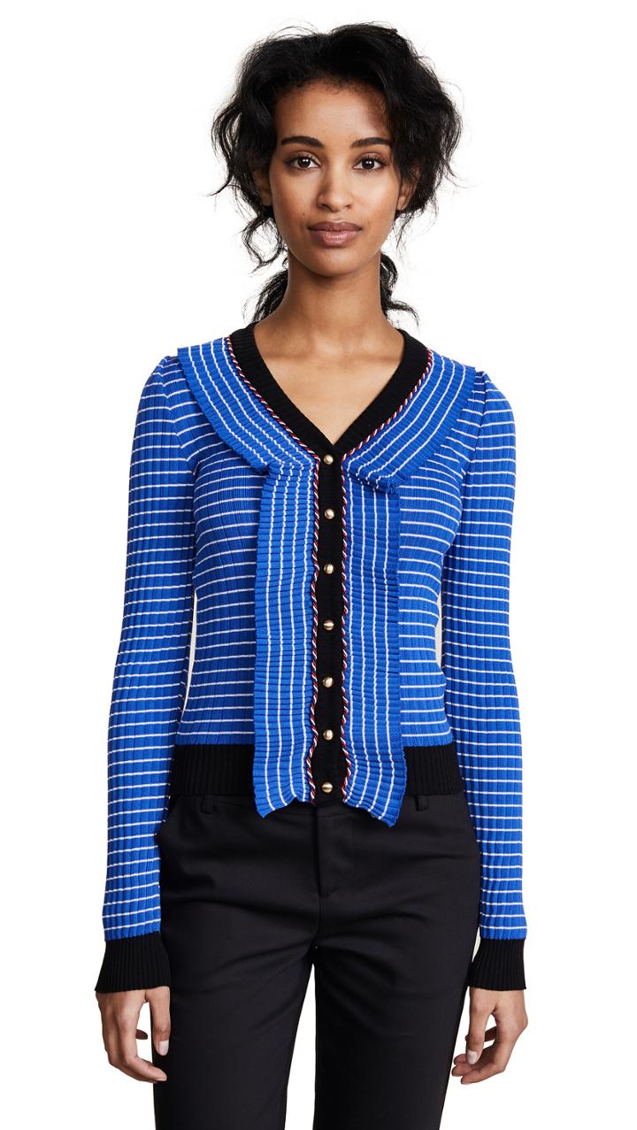 Philosophy Di Lorenzo Serafini Ruffle Trim Cardigan