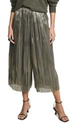 Vince Iridescent Pleated Culottes