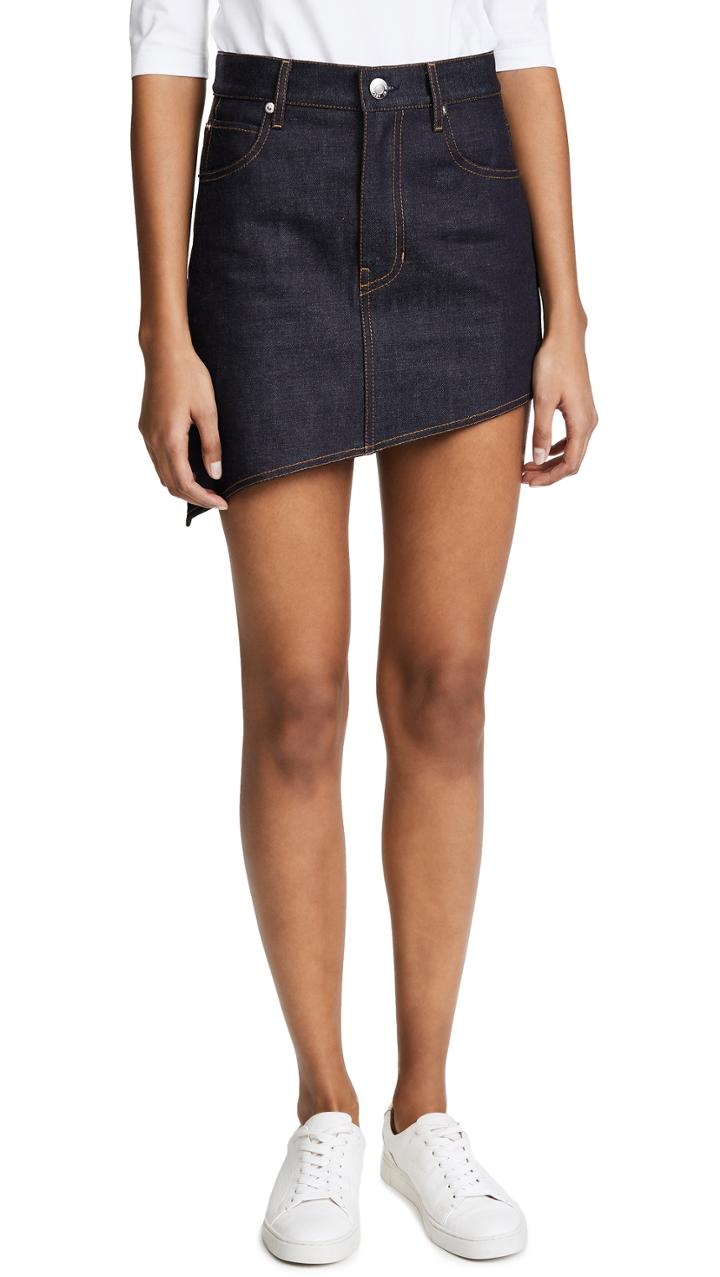 Helmut Lang Asymmetric 5 Pocket Skirt