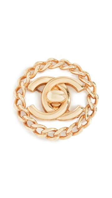 What Goes Around Comes Around Chanel Cc In Circle Pin