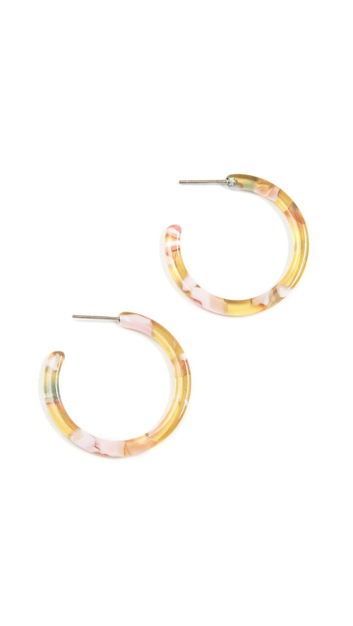 Shashi Lora Acrylic Hoop Earrings