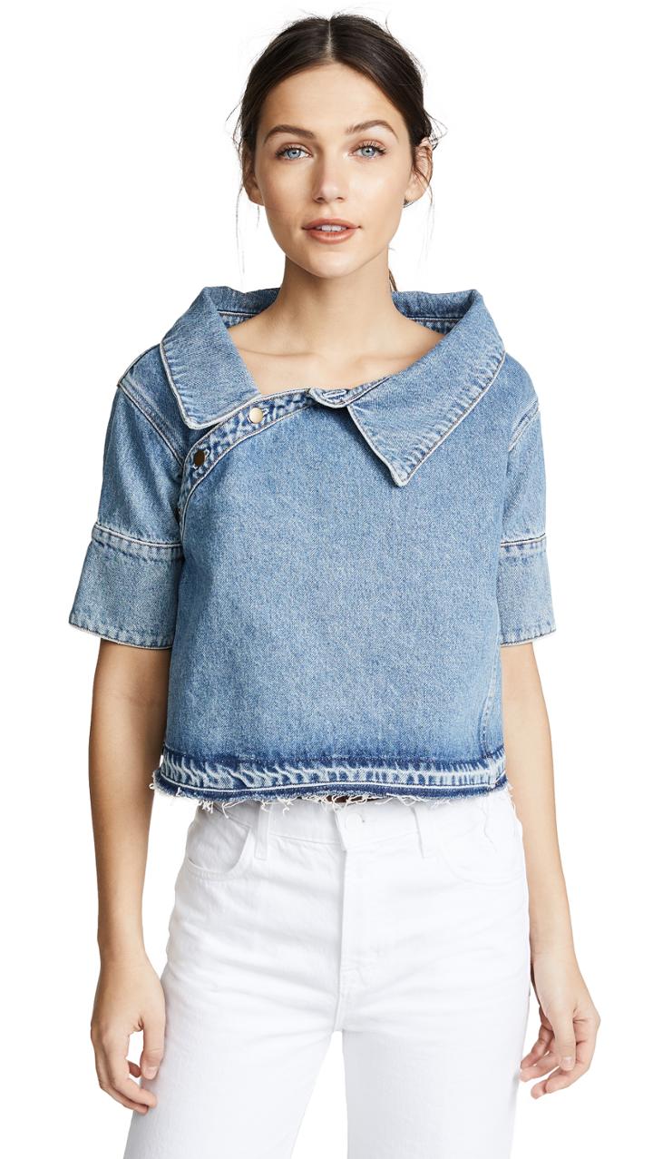Monse Denim Crop Top