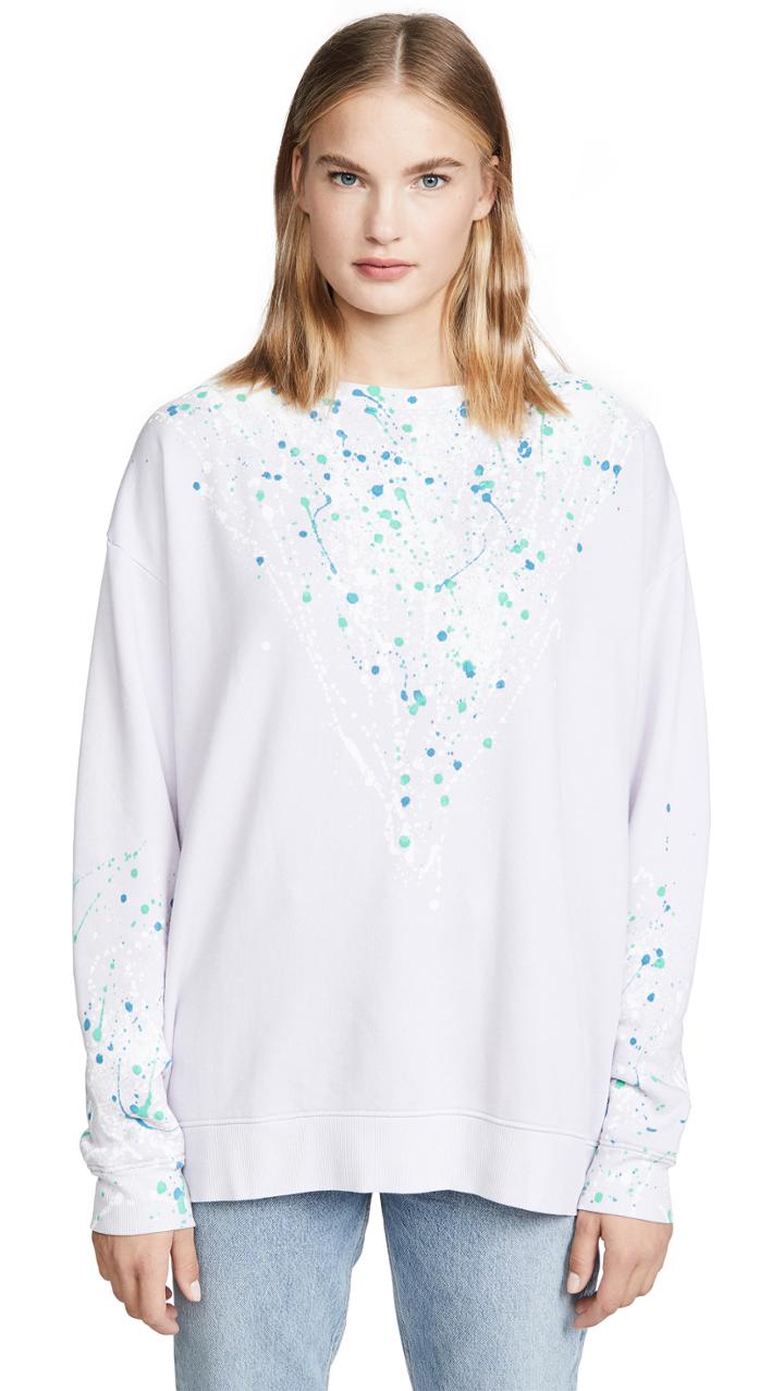 Wildfox Bleach Drip Roadtrip Sweatshirt