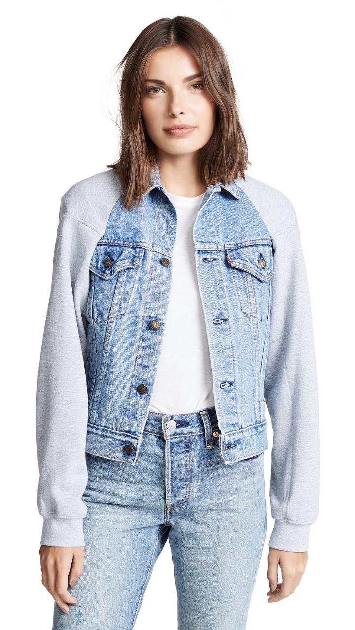 Harvey Faircloth Cape Sleeve Denim Jacket