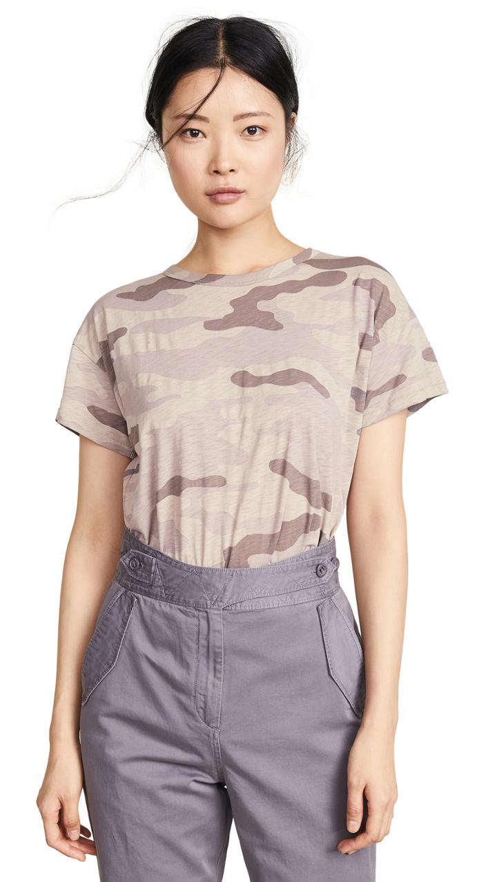 Rag Bone Jean Camo Crew Neck Tee