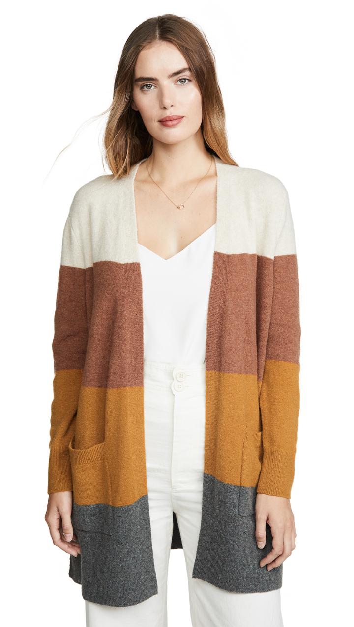 Madewell Kent Wide Stripe Cardigan