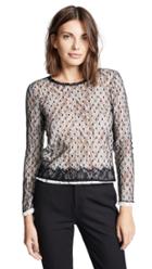 Loyd Ford Multi Layer Dot Mesh Top