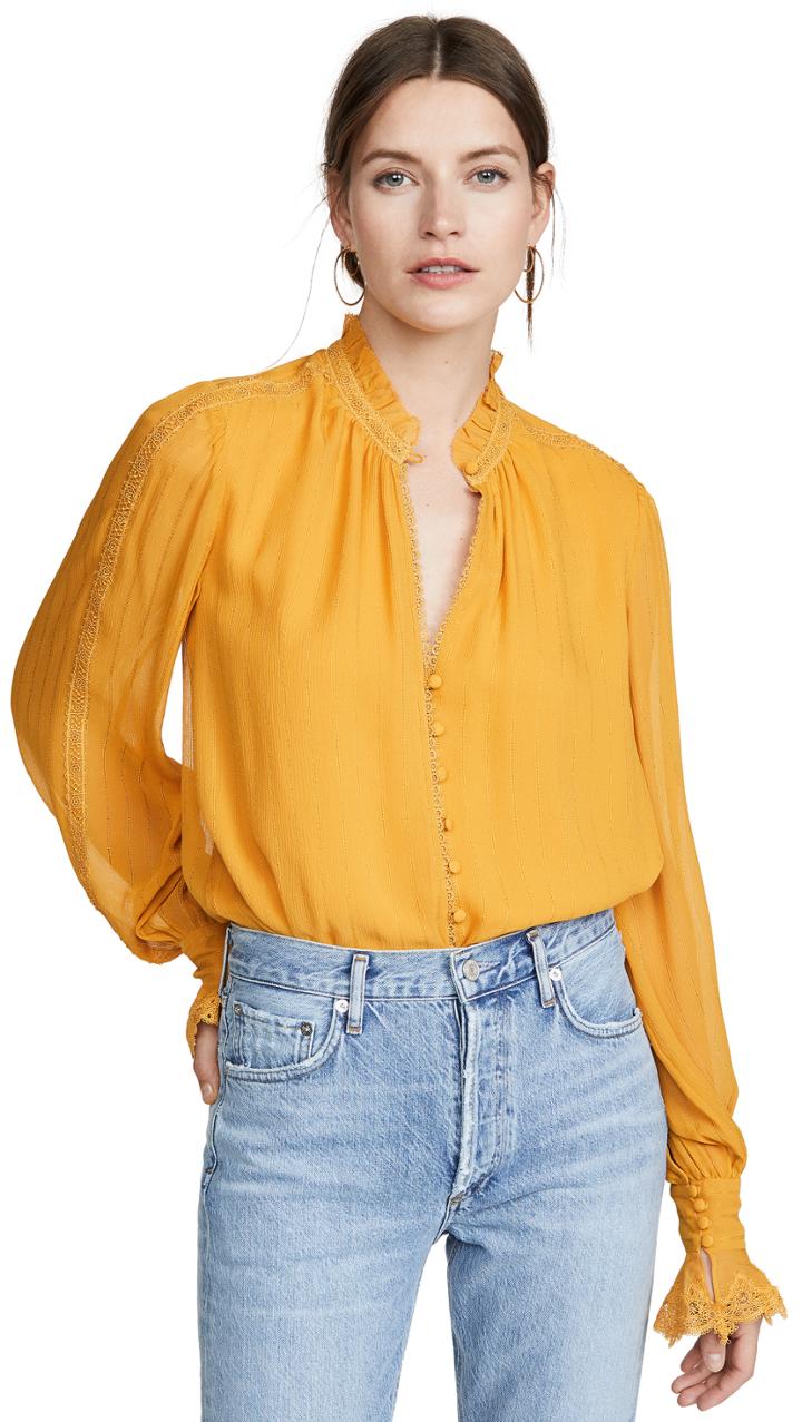 Jonathan Simkhai Button Down Blouse