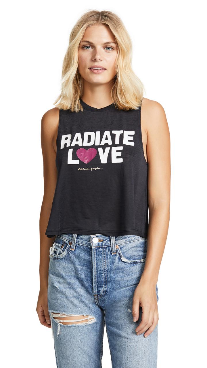 Spiritual Gangster Radiate Love Crop Tank