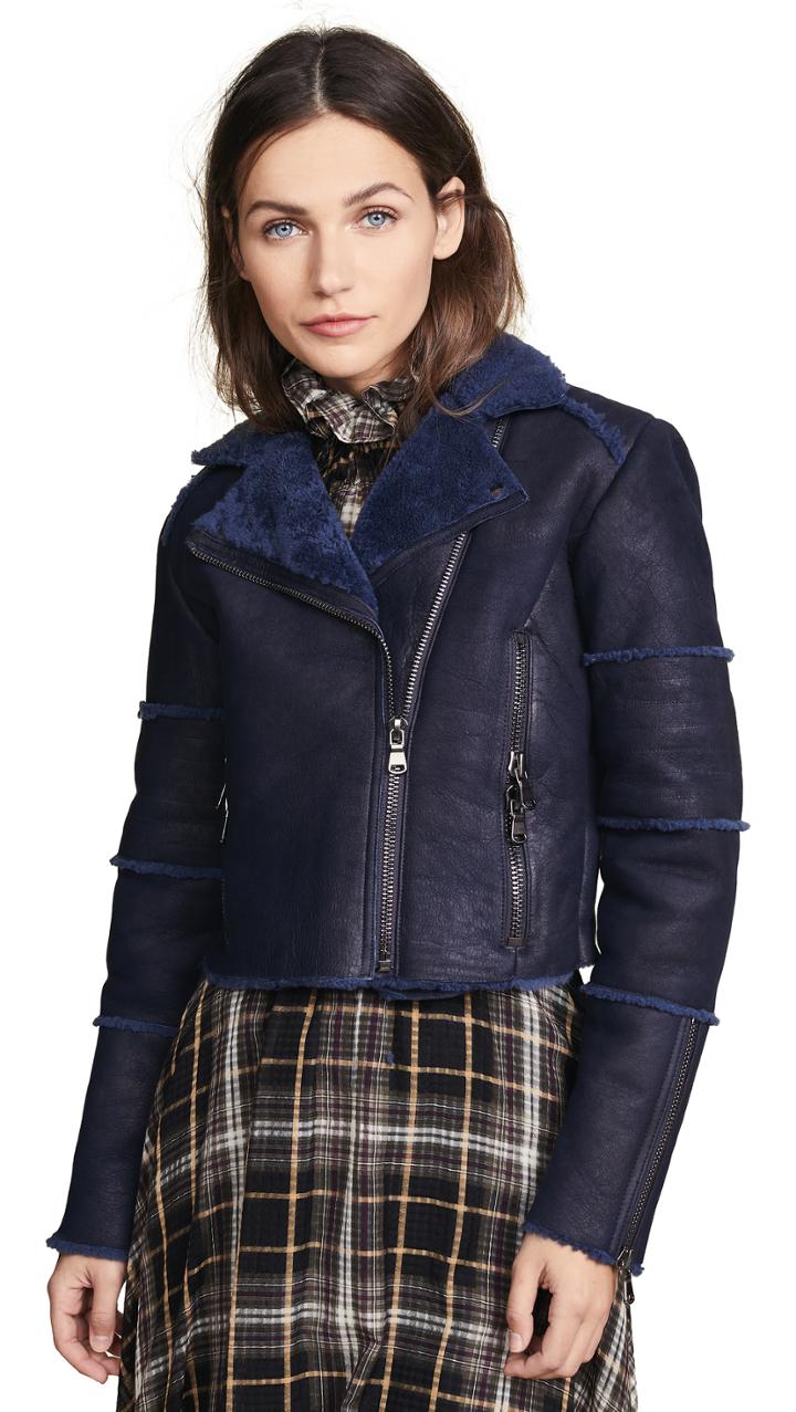 J Brand Aiah Shearling Jacket