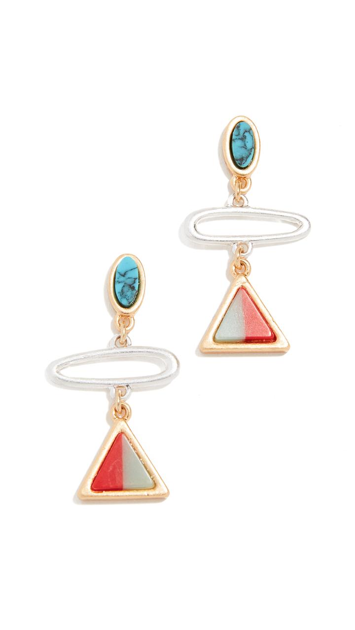 Madewell Triangle Link Earrings