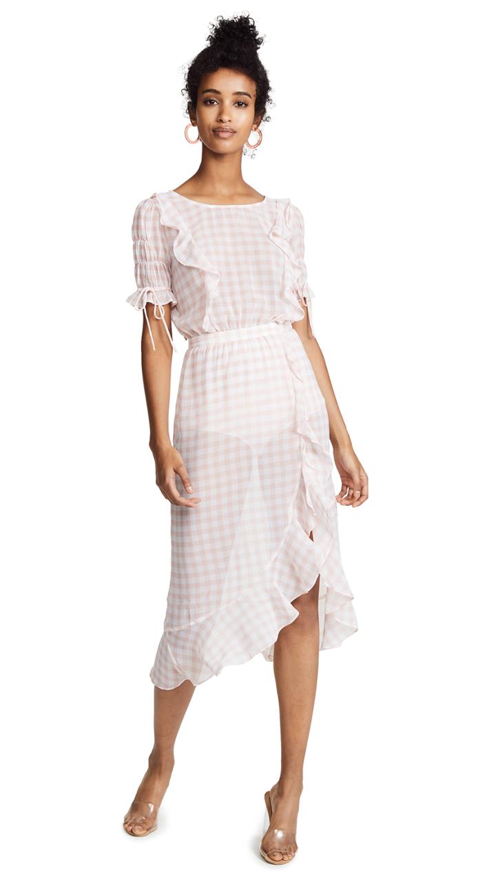 For Love Lemons Dorothy Ruffle Midi Dress