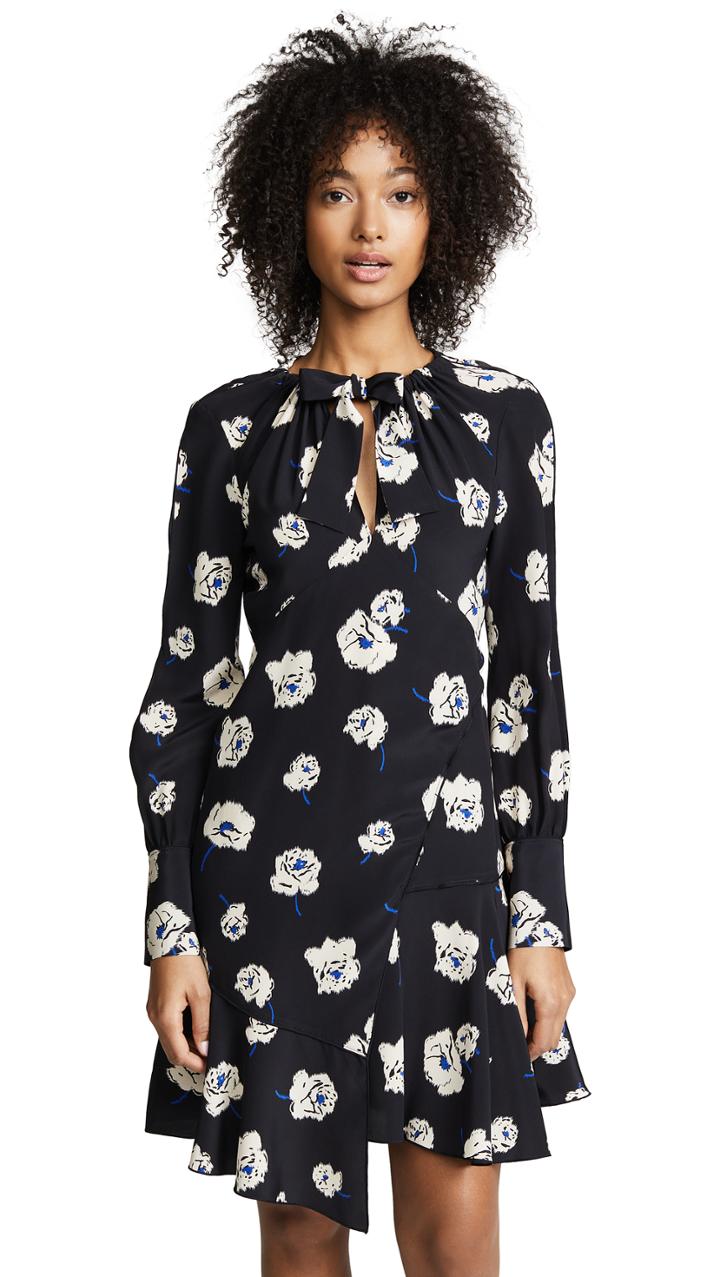 Derek Lam 10 Crosby Asymmetrical Hem Shift Dress