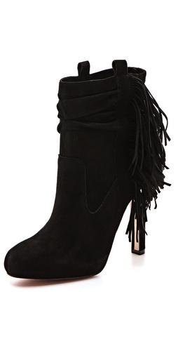 Jean-michel Cazabat Pampa Suede Fringe Booties