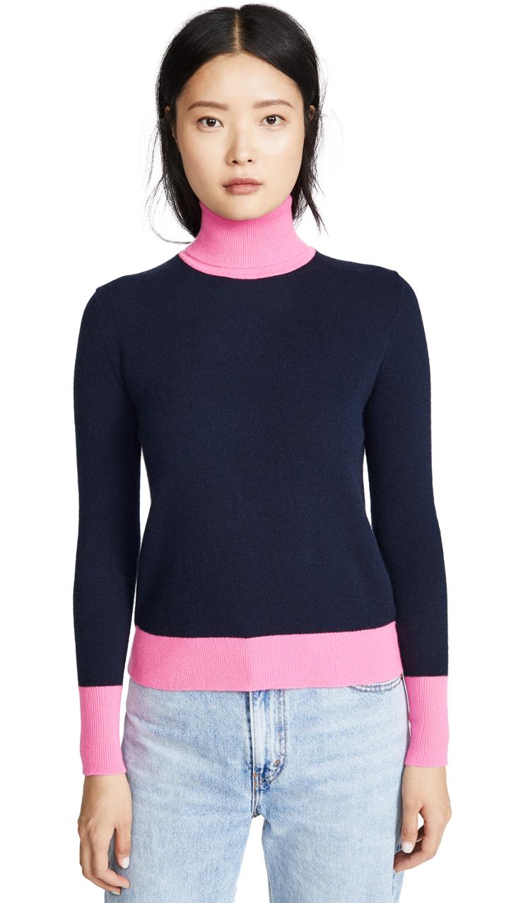 Bop Basics Combo Cashmere Turtleneck