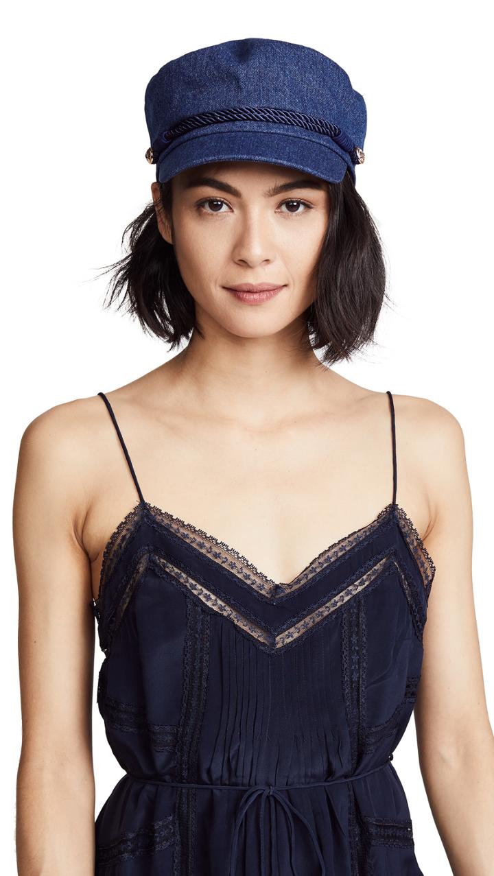 Hat Attack Denim Emmy Newsboy Cap