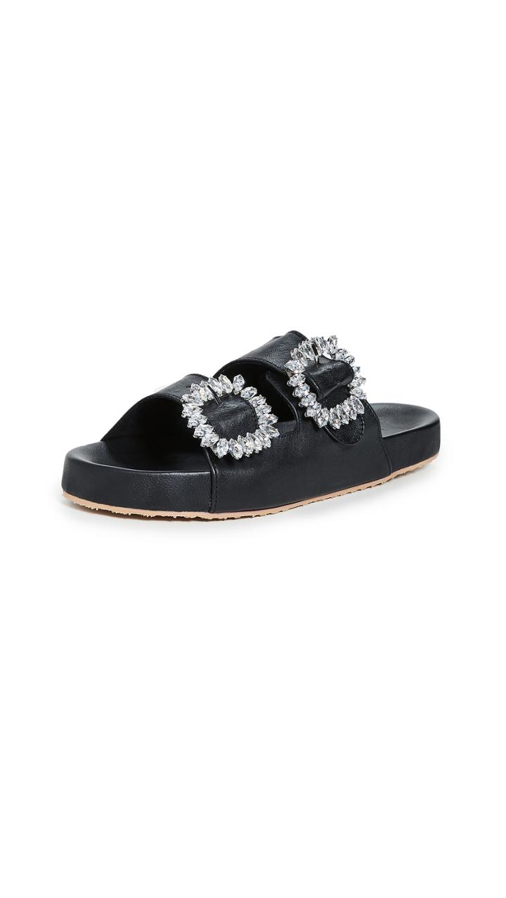 Mystique Ornate Buckle Slide Sandals