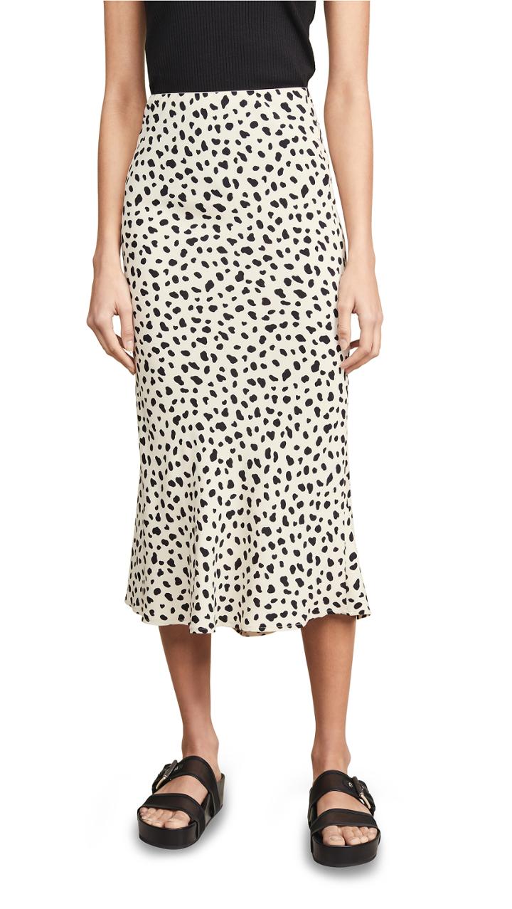 Moon River Leopard Print Skirt