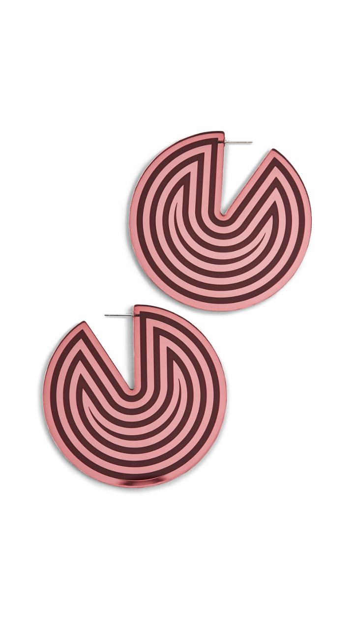 Diana Broussard Large Fortune Hoop Earrings