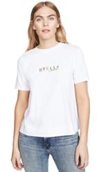 Stella Mccartney Gold Logo Jersey Tee