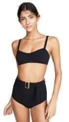 Lisa Marie Fernandez Genevieve Belted High Waist Bikini Set