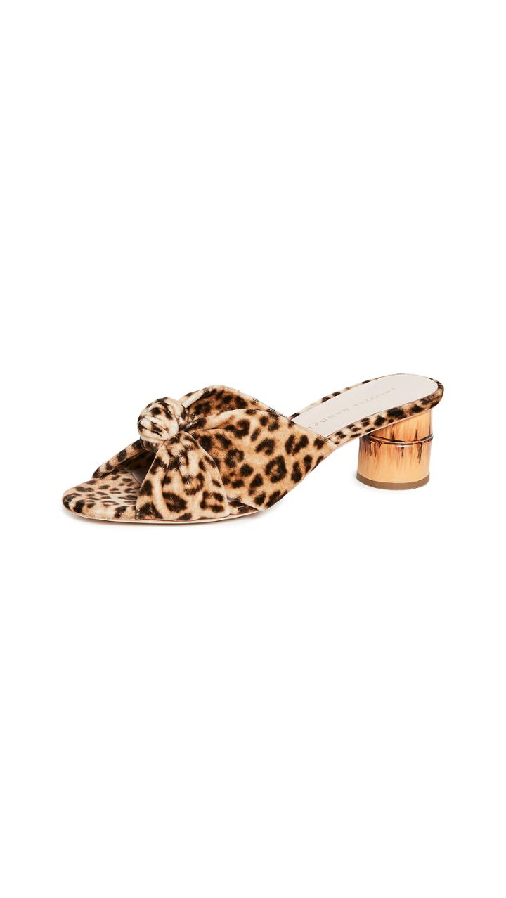 Loeffler Randall Celeste Mid Heel Knot Slide Sandals