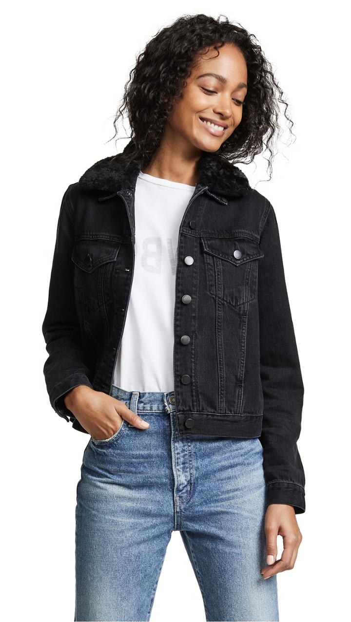 Nobody Denim Fleur Jacket With Removable Collar