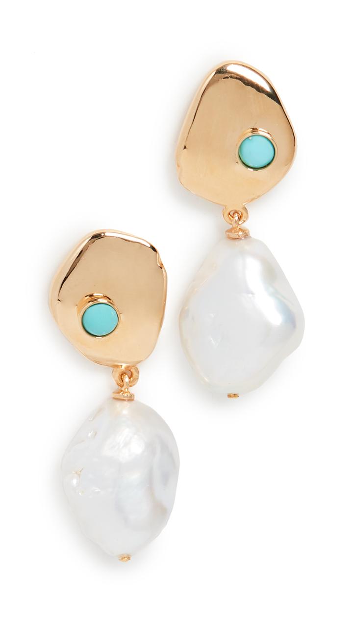 Lizzie Fortunato White Sand Earrings