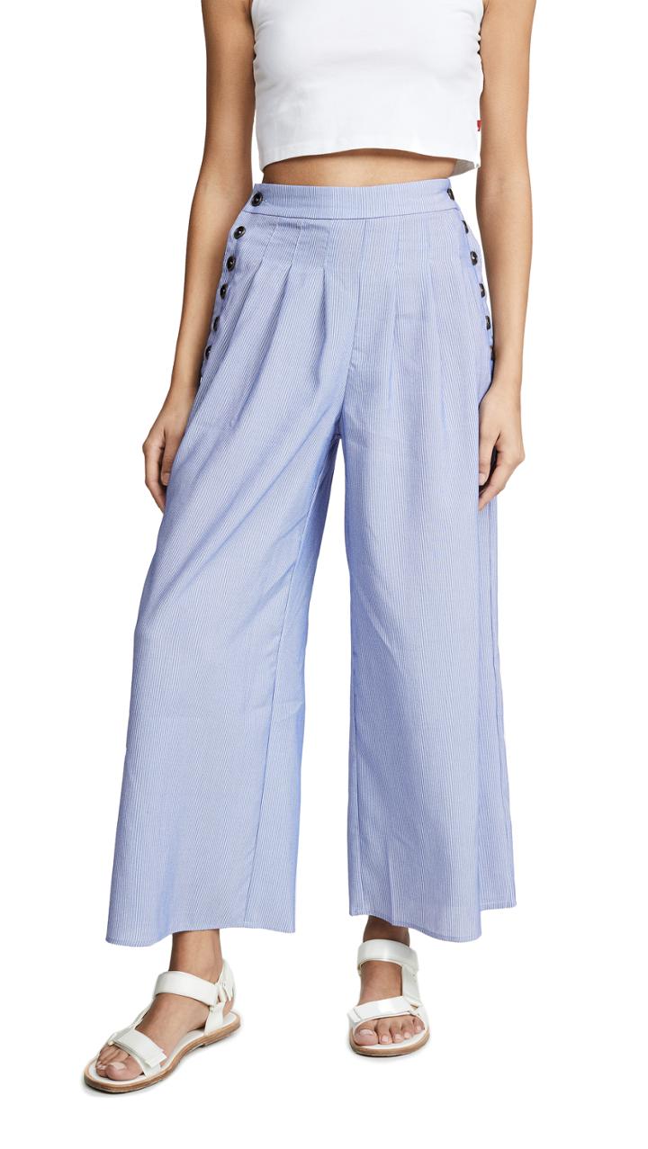 Moon River Sky Stripe Pants