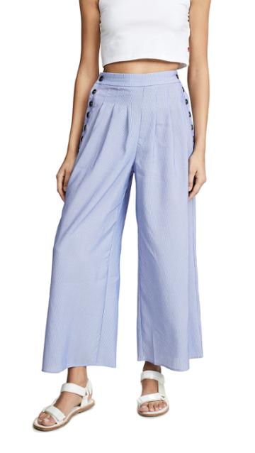Moon River Sky Stripe Pants