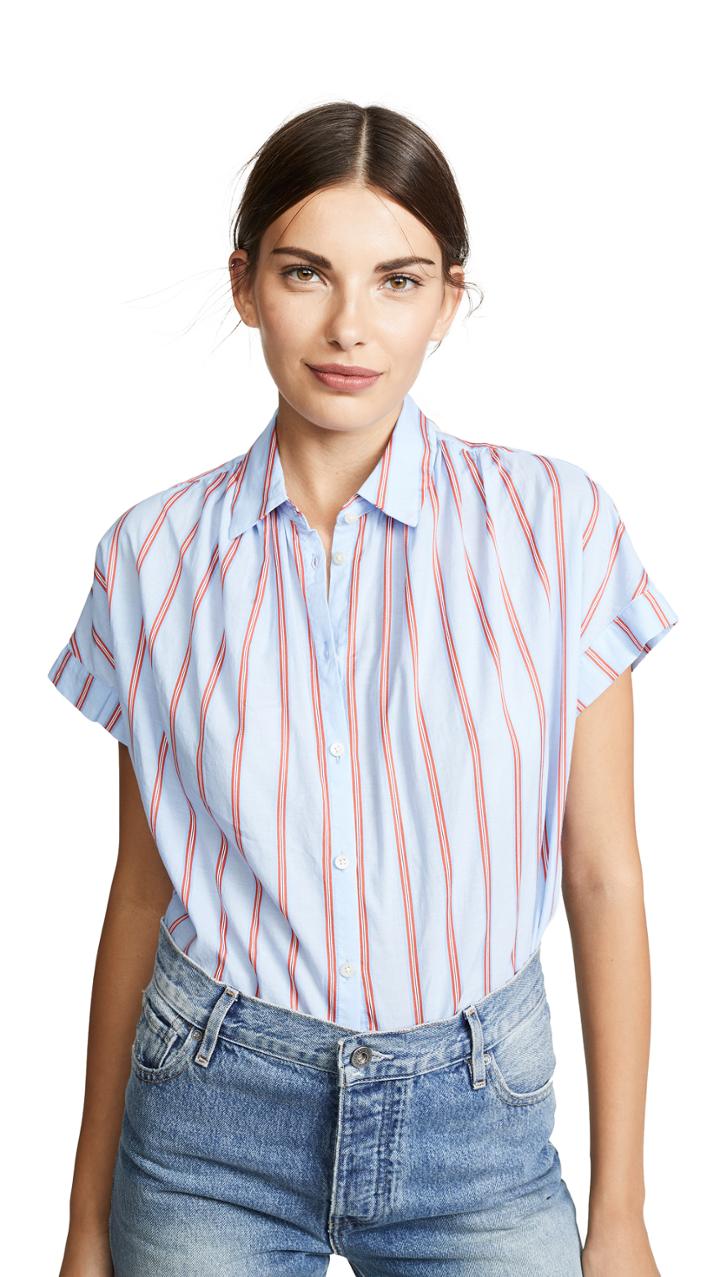 Madewell Joey Stripe Central Shirt