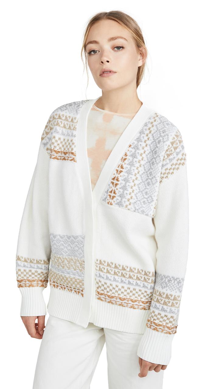 3 1 Phillip Lim Fairisle Patchwork Cardigan