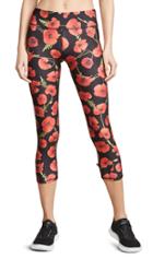 Terez Poppies Capri Band Leggings