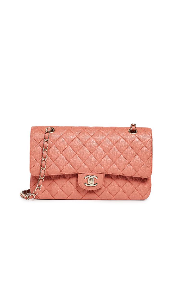 What Goes Around Comes Around Chanel Pink Caviar Shoulder Bag