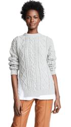 3 1 Phillip Lim Popcorn Cable Long Pullover